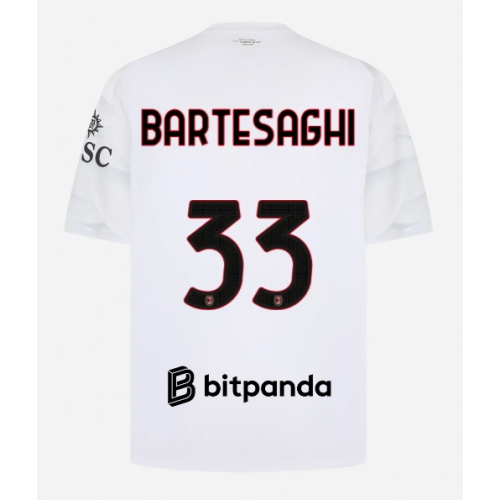 Billige Fotballdrakt AC Milan Davide Bartesaghi #33 Replika Bortedrakt 2026-27 Kortermet Billige Fotballdrakt AC Milan Davide Bartesaghi #33 Replika Bortedrakt 2026-27 Kortermet